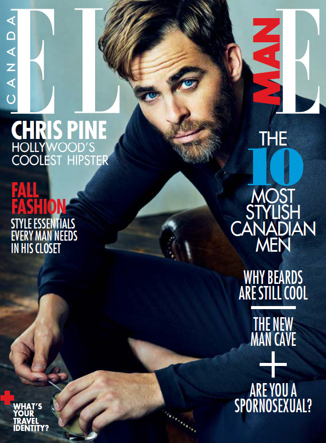 Men magazine. Chris Pine 2014. Журнал elle man.